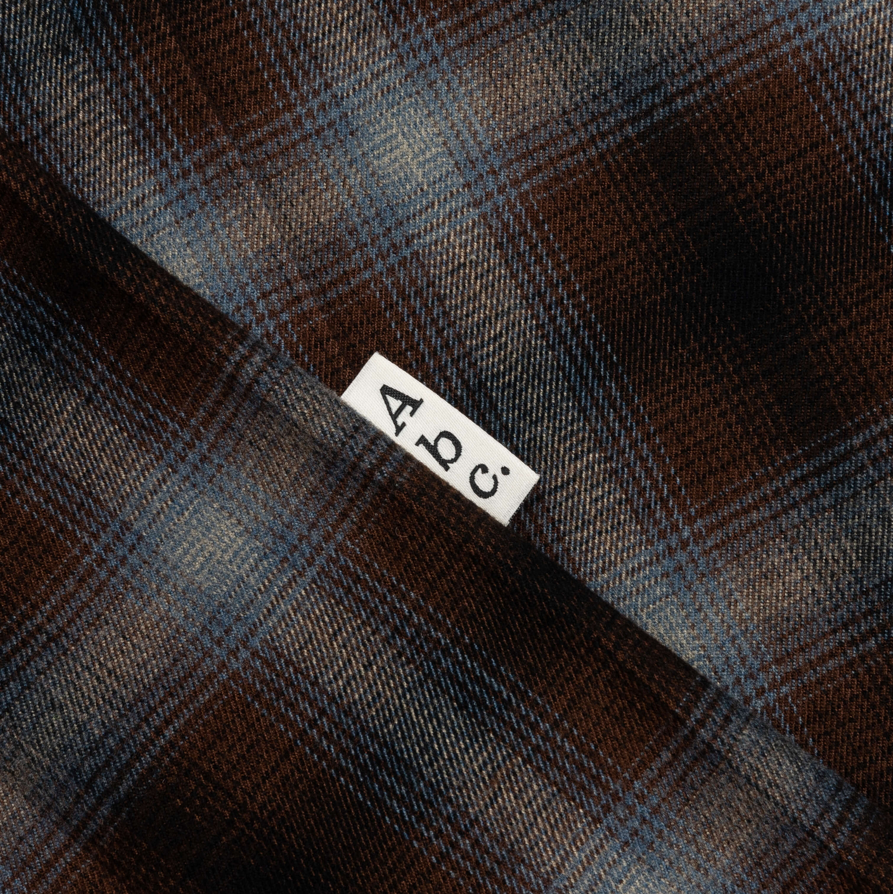 Abc. Flannel Plaid Puffer Quilted Jacket - Blue - Image 4