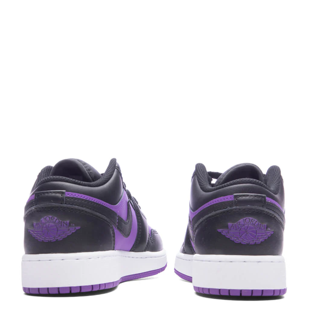 Air Jordan 1 Low (GS) - Purple Venom/Black/White - Image 3