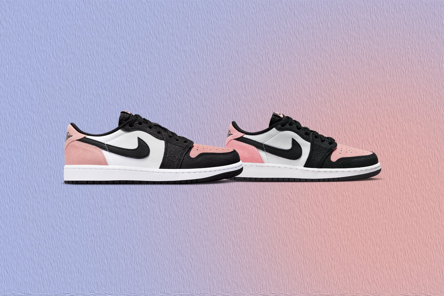 Air Jordan 1 Low OG (GS) - Black/Bleached Coral/White - Image 5