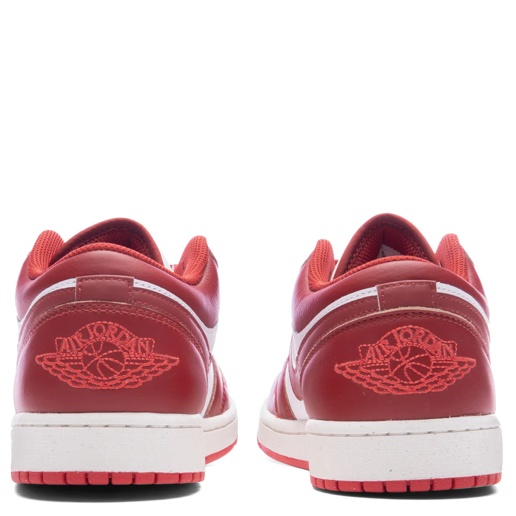 Air Jordan 1 Low SE - White/Dune Red/Lobster - Image 4