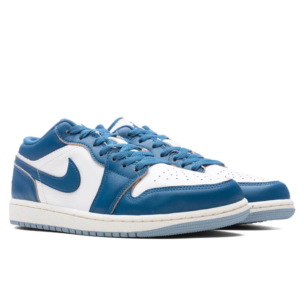 Air Jordan 1 Low SE - White/Industrial Blue/Blue Grey - Image 2