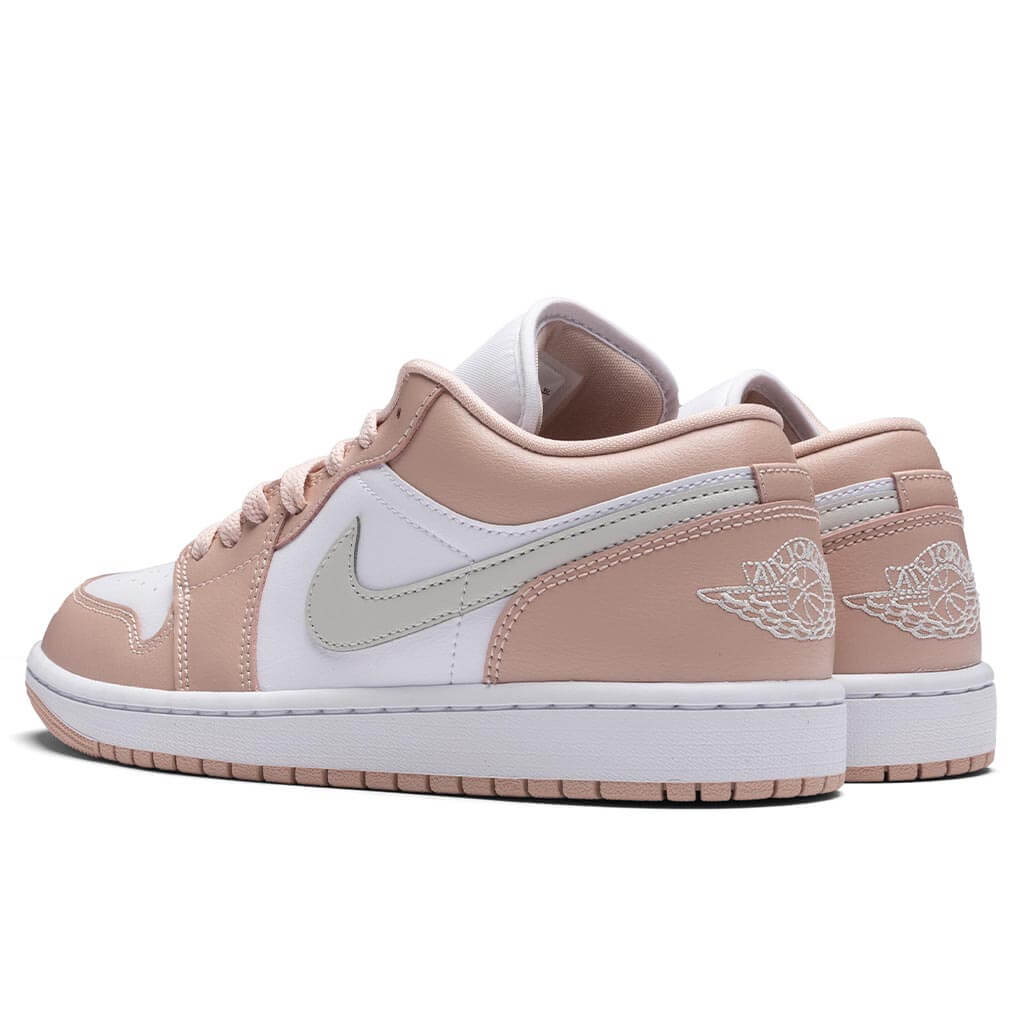 Women's Air Jordan 1 Low - White/Light Bone/Particle Beige - Image 3