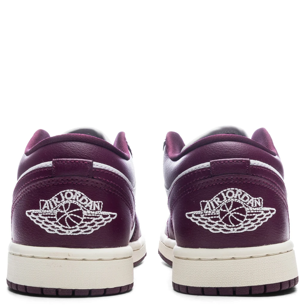 Women's Air Jordan 1 Low - White/Bordeaux/Sail - Image 4