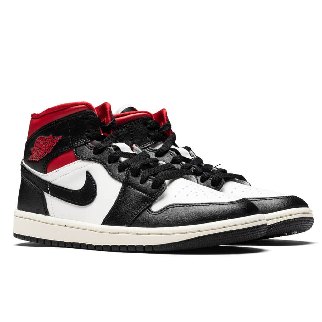 Women's Air Jordan 1 Mid - Black/Gym Red/Sail - Image 2