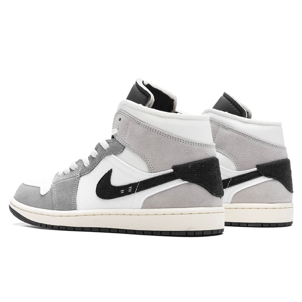 Air Jordan 1 Mid SE Craft - Cement Grey /Black/White - Image 3