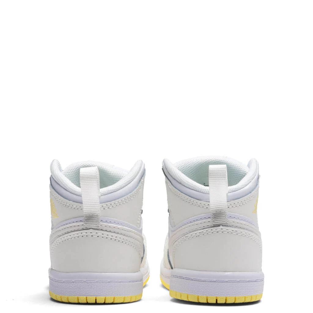 Air Jordan 1 Mid (TD) - Sail/Light Laser Orange/White - Image 4
