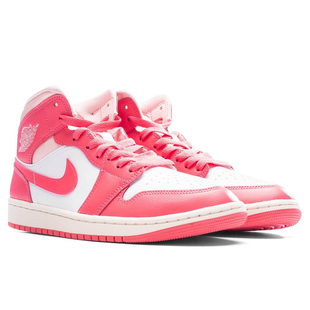 Women's Air Jordan 1 Mid - White/Sea Coral/Atmosphere - Image 2