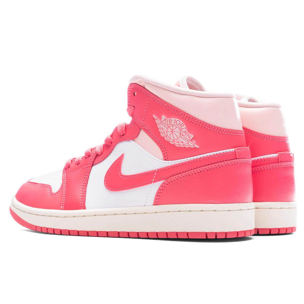 Women's Air Jordan 1 Mid - White/Sea Coral/Atmosphere - Image 3