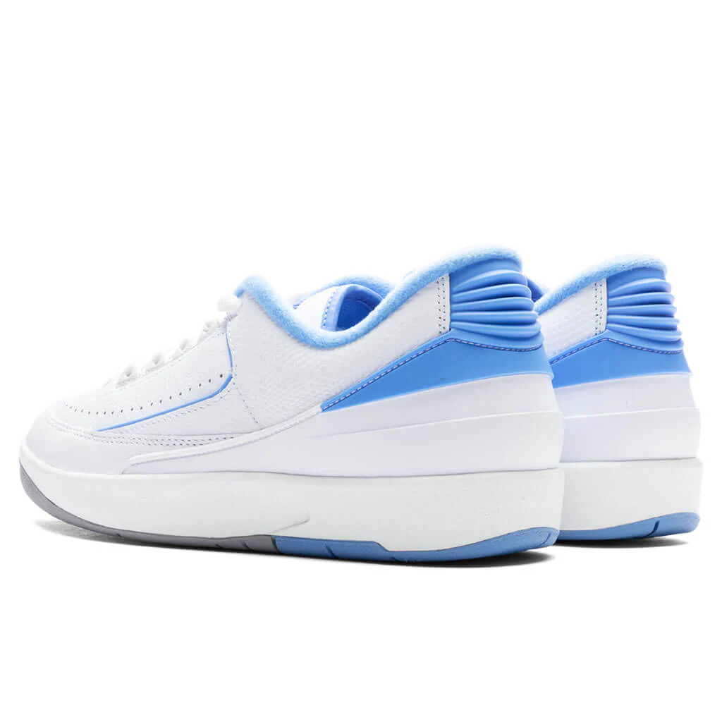 Air Jordan 2 Retro Low - White/University Blue/Cement Grey - Image 3
