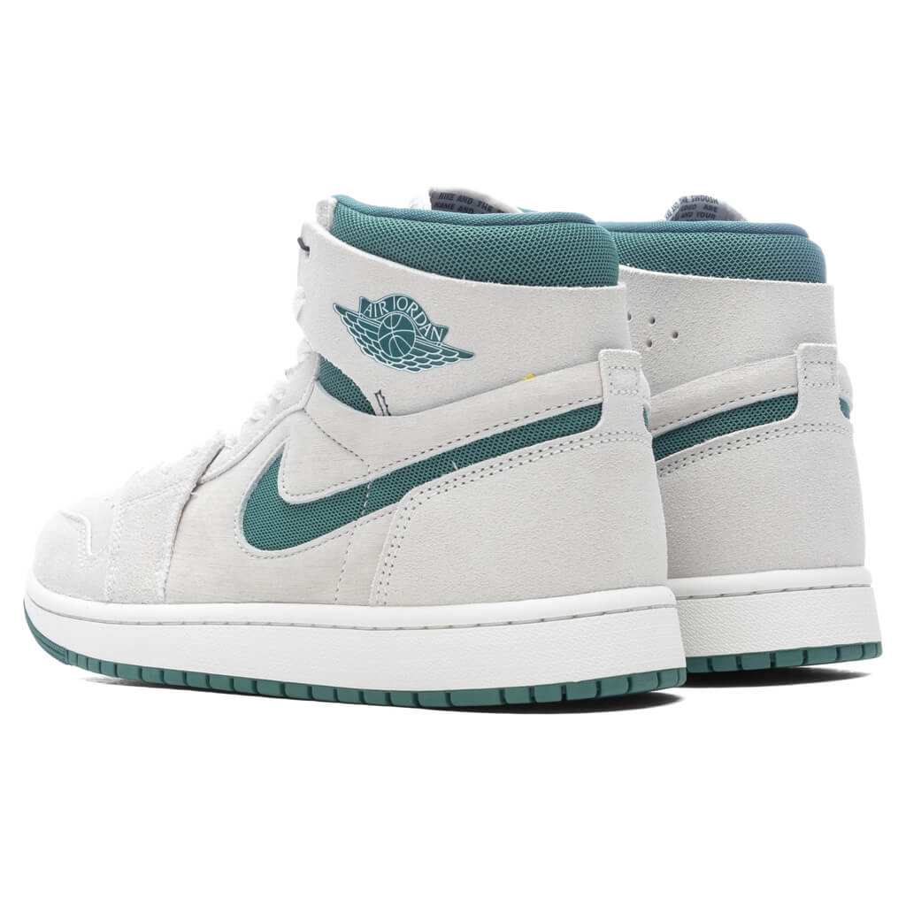 Air Jordan 1 Zoom CMFT 2 - Summit White/Biocoastal/Oxidized Green - Image 3