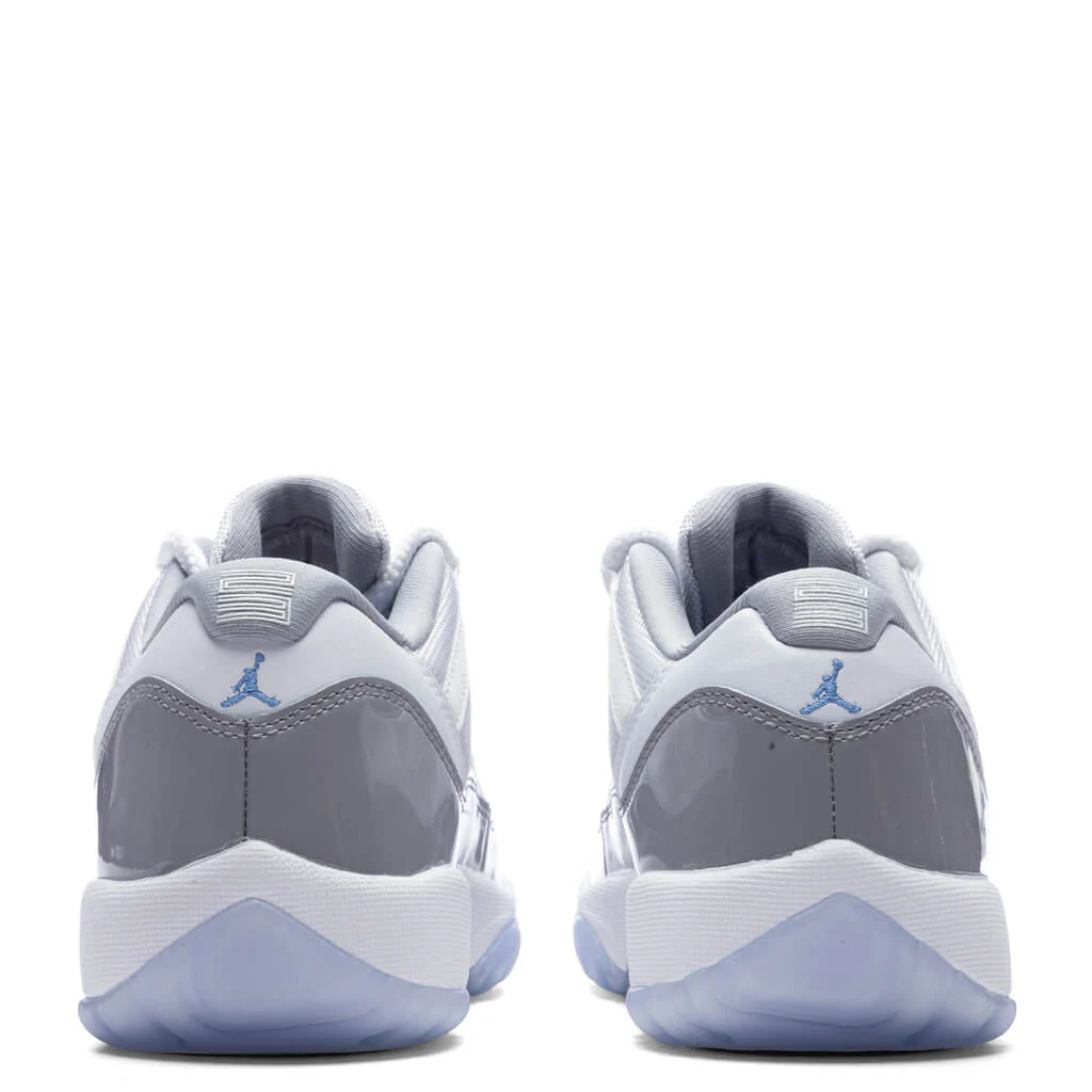 Air Jordan 11 Retro Low Cement Grey (GS) - White/University Blue/Cement Grey - Image 4
