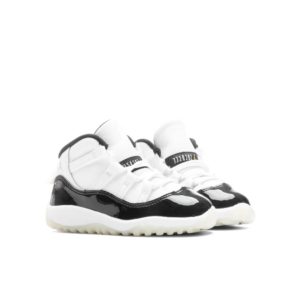 Air Jordan 11 Retro (TD) 'Gratitude/Defining Moments' - White/Metallic Gold/Black - Image 2