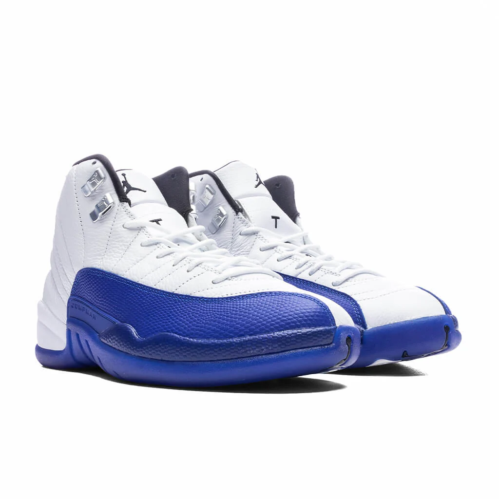 Air Jordan 12 Retro (GS) 'Blueberry' - White/Black/Game Royal - Image 2