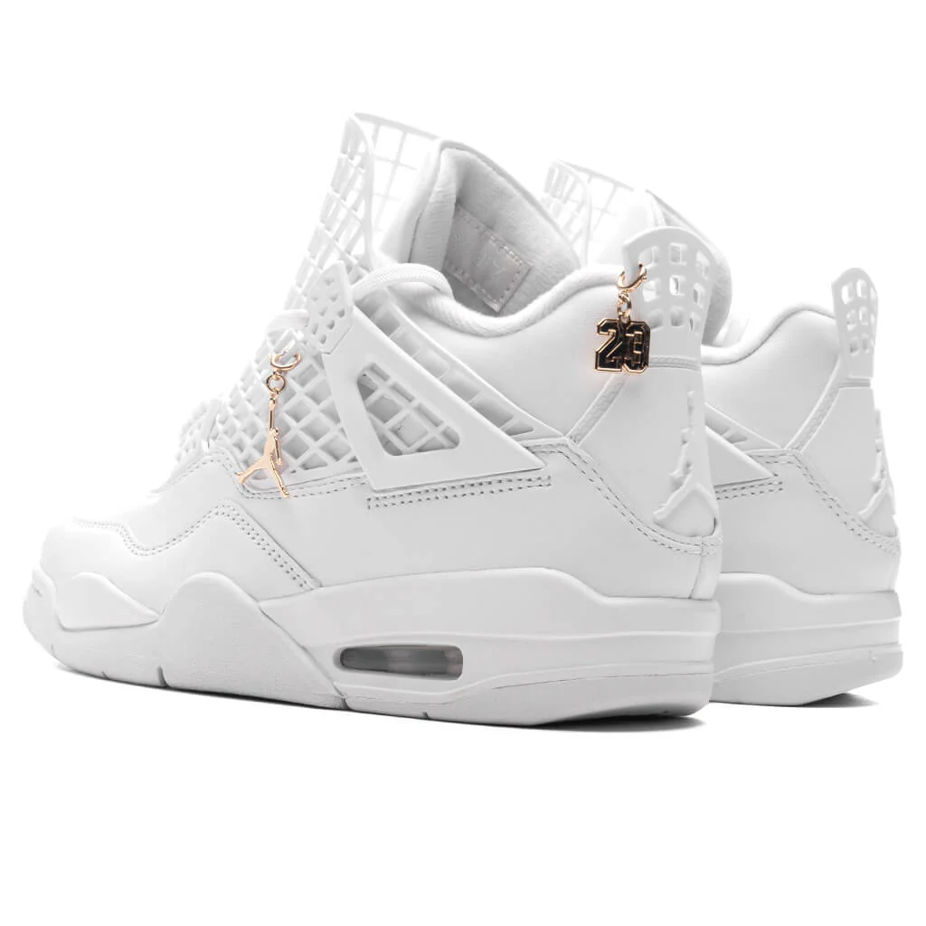 Women's Air Jordan 4 Net - White/Phantom/Metallic Gold - Image 3