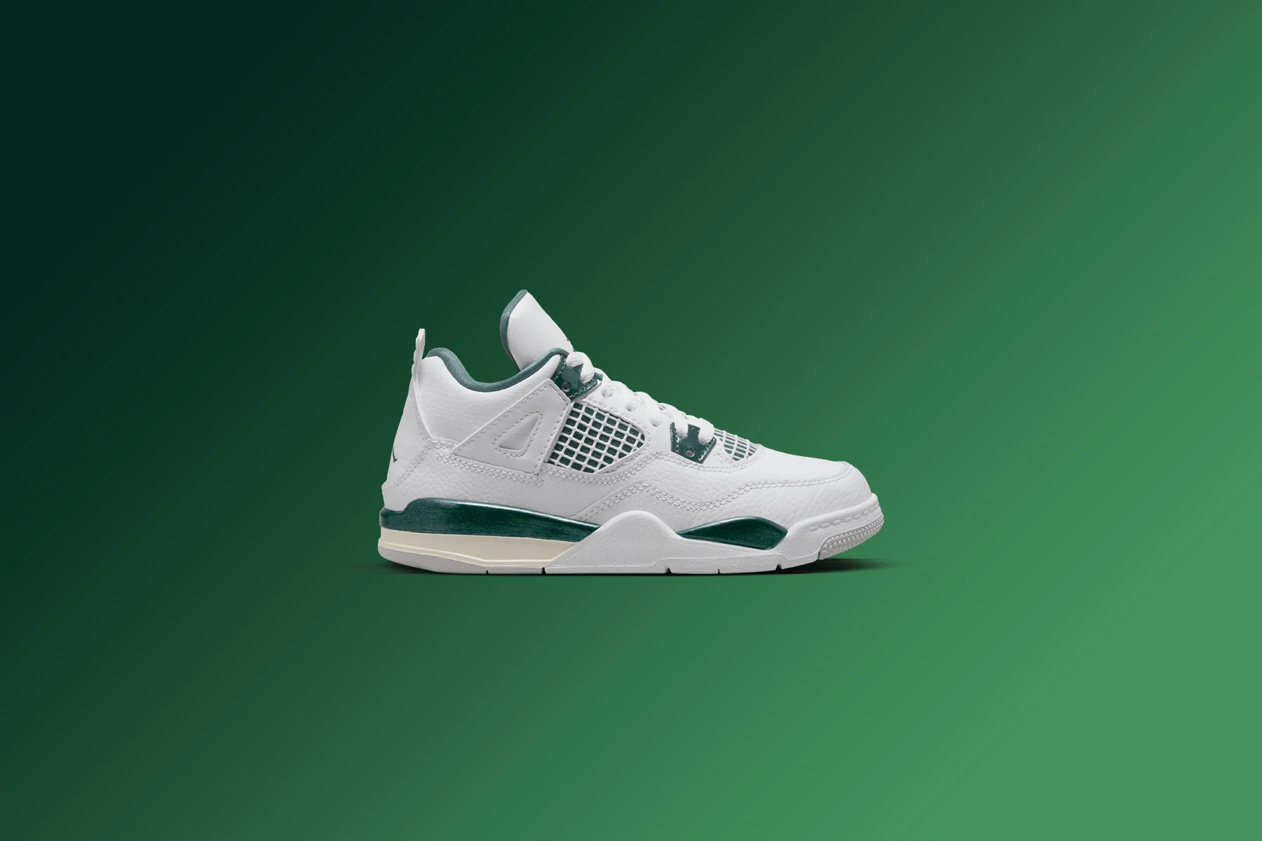 Air Jordan 4 Retro (PS) 'Oxidized Green' - White/Oxidized Green/White - Image 5