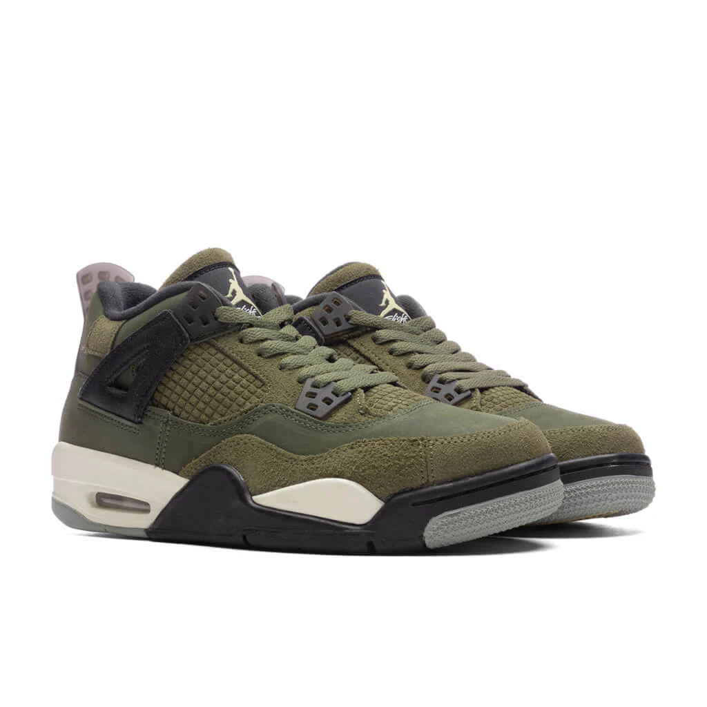 Air Jordan 4 Retro SE Craft (GS) - Medium Olive/Pale Vanilla/Cargo Khaki - Image 2