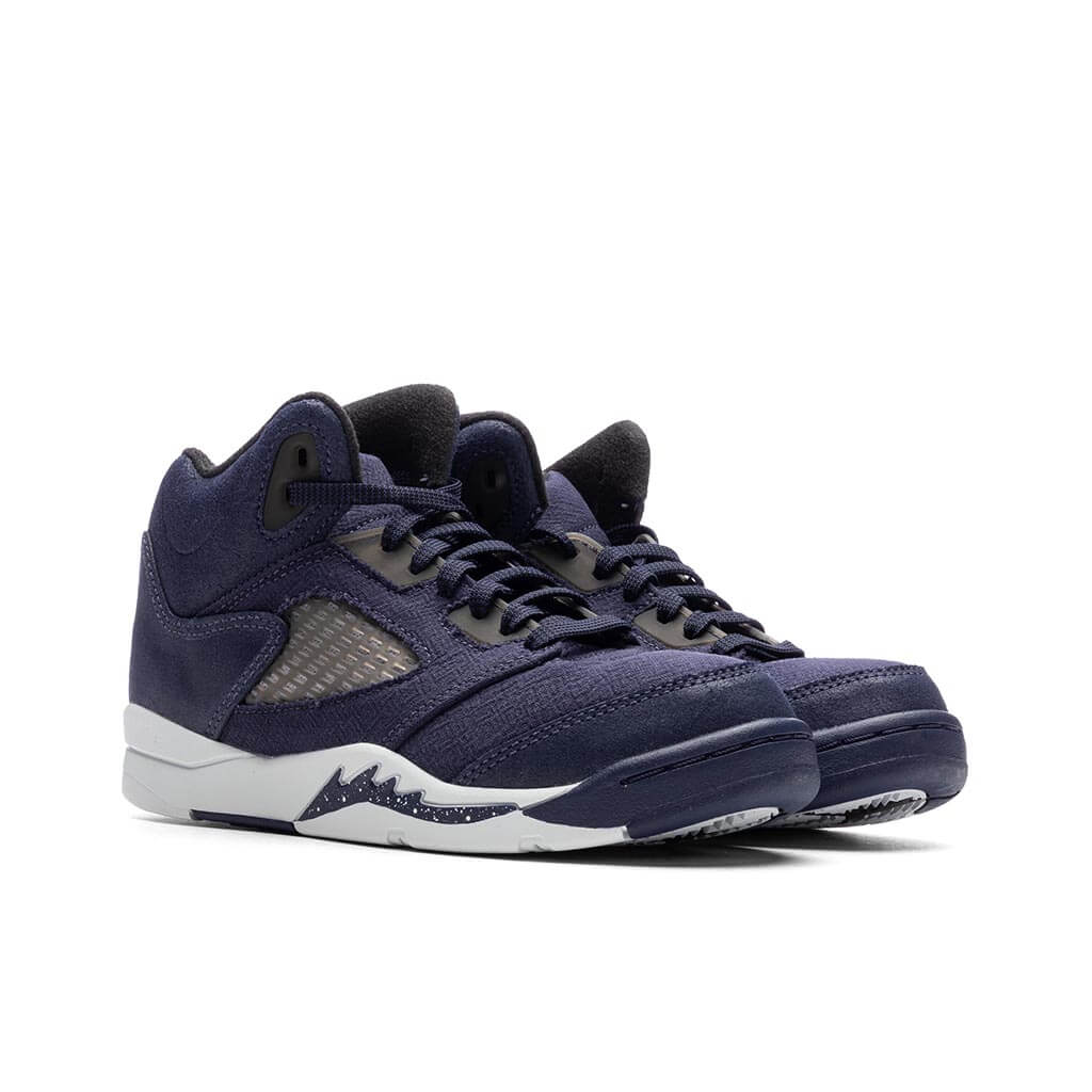 Air Jordan 5 Retro SE (PS) - Midnight Navy/Black/Football Grey - Image 2