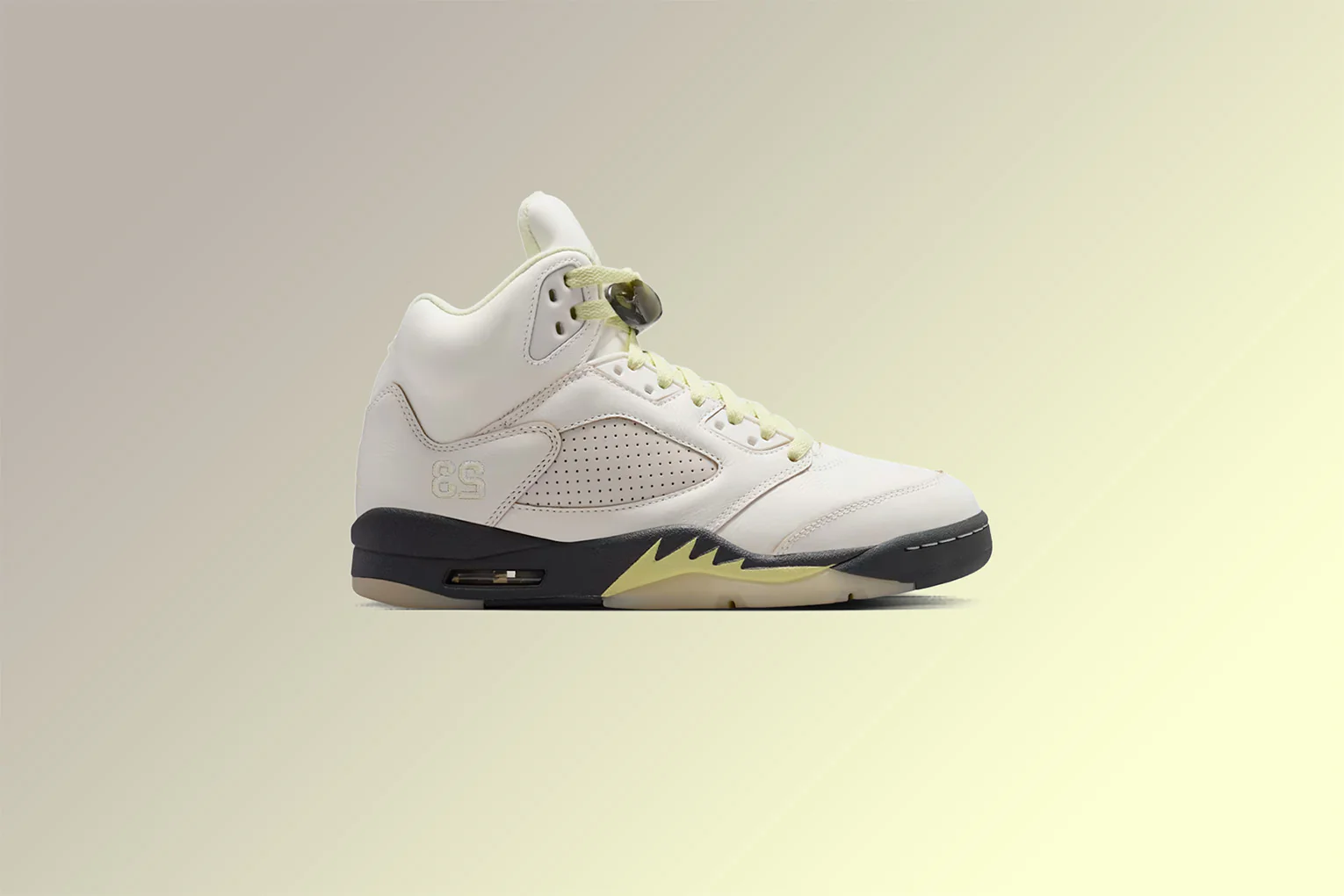 Women's Air Jordan 5 Retro - Sail/Luminous Green/Anthracite - Image 5