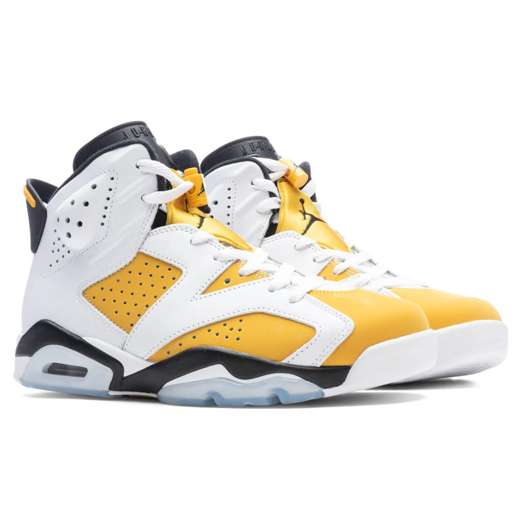 Air Jordan 6 Retro - White/Yellow Ochre/Black - Image 2