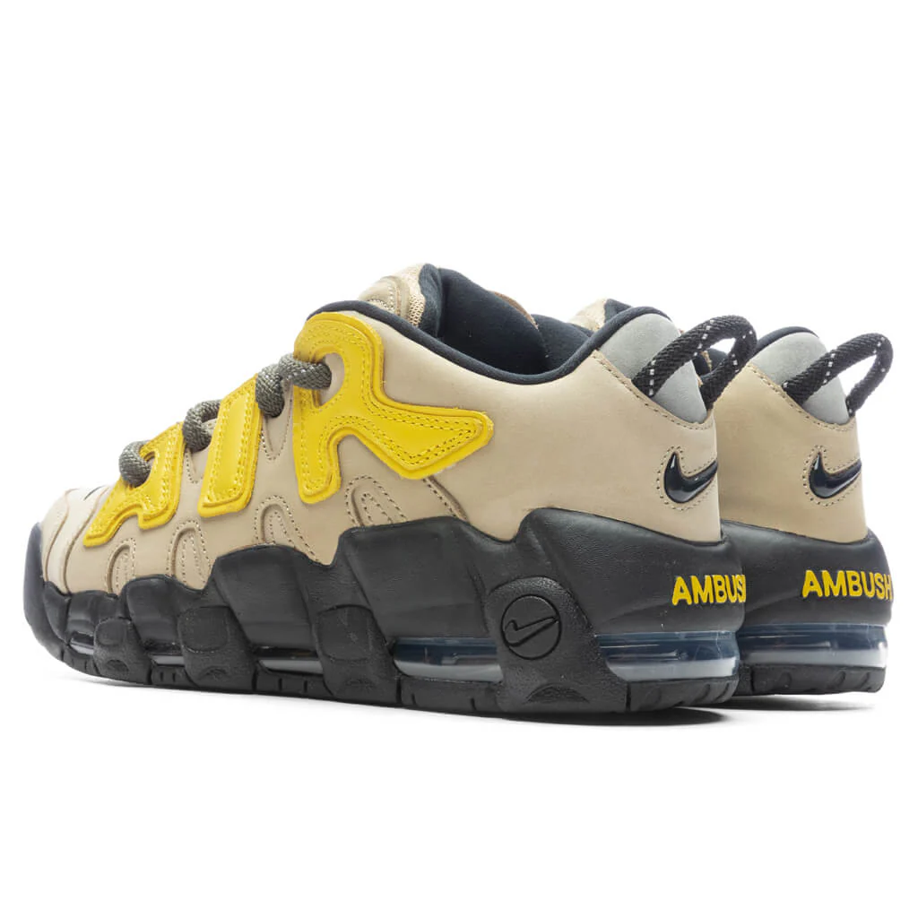 AMBUSH x Nike Air More Uptempo Low Limestone - Limestone/Vivid Sulfur/Black - Image 3
