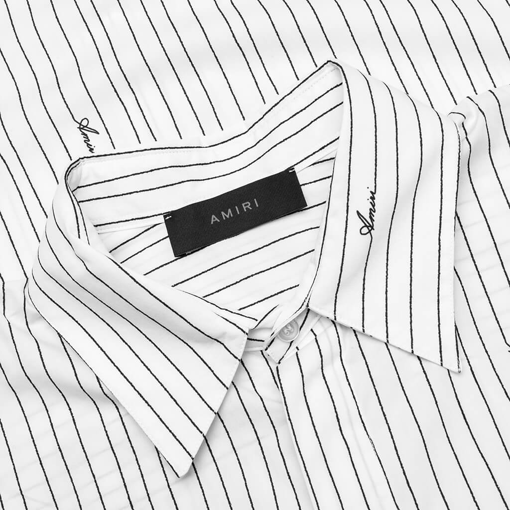 Amiri Script Poplin Shirt - White - Image 3