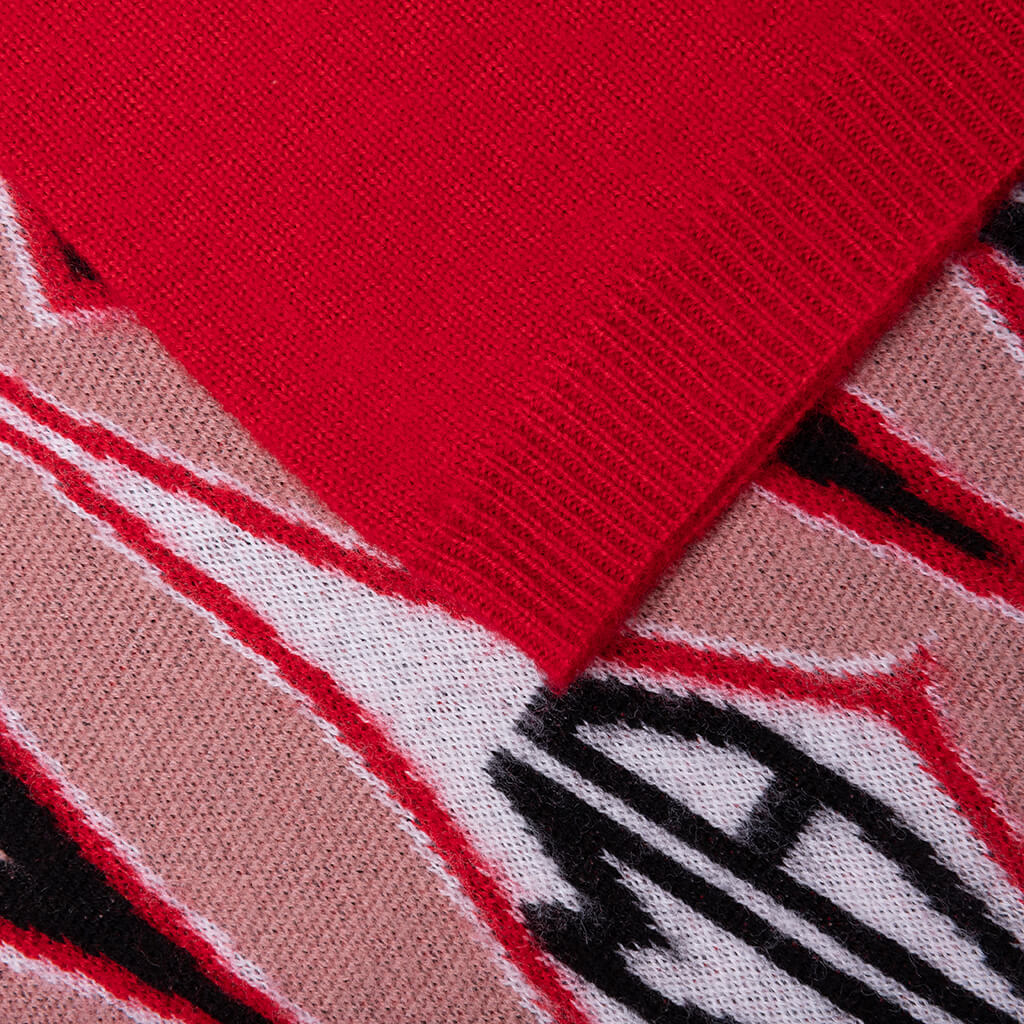 Argyle Jacquard S/S Polo - Red - Image 4