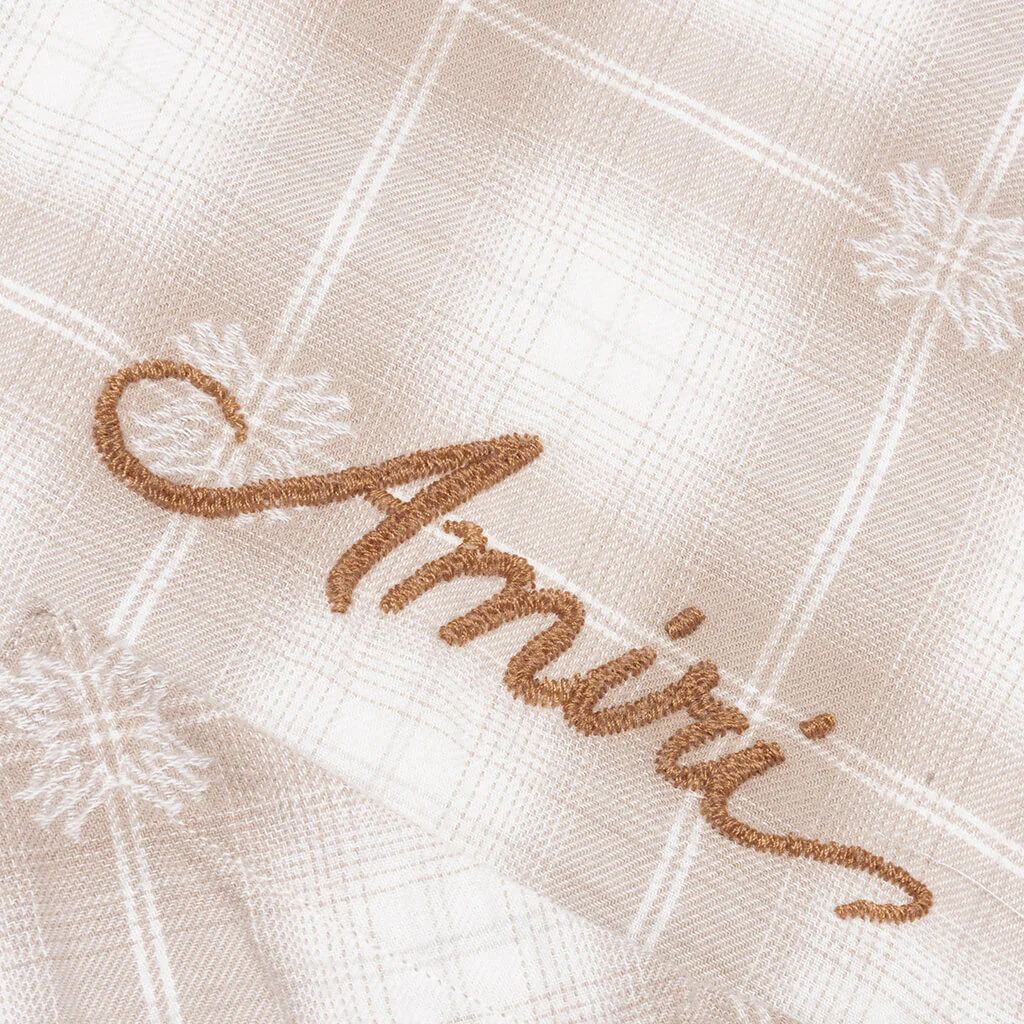 Bleach Bandana Patch Flannel - Light Camel - Image 3