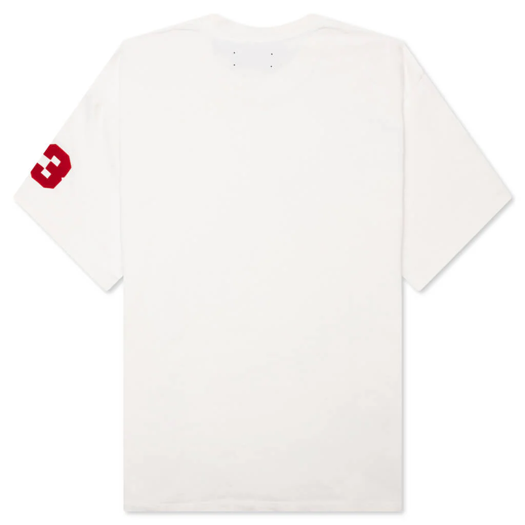 Flocked Hockey Skater Tee - Vanilla Ice - Image 2