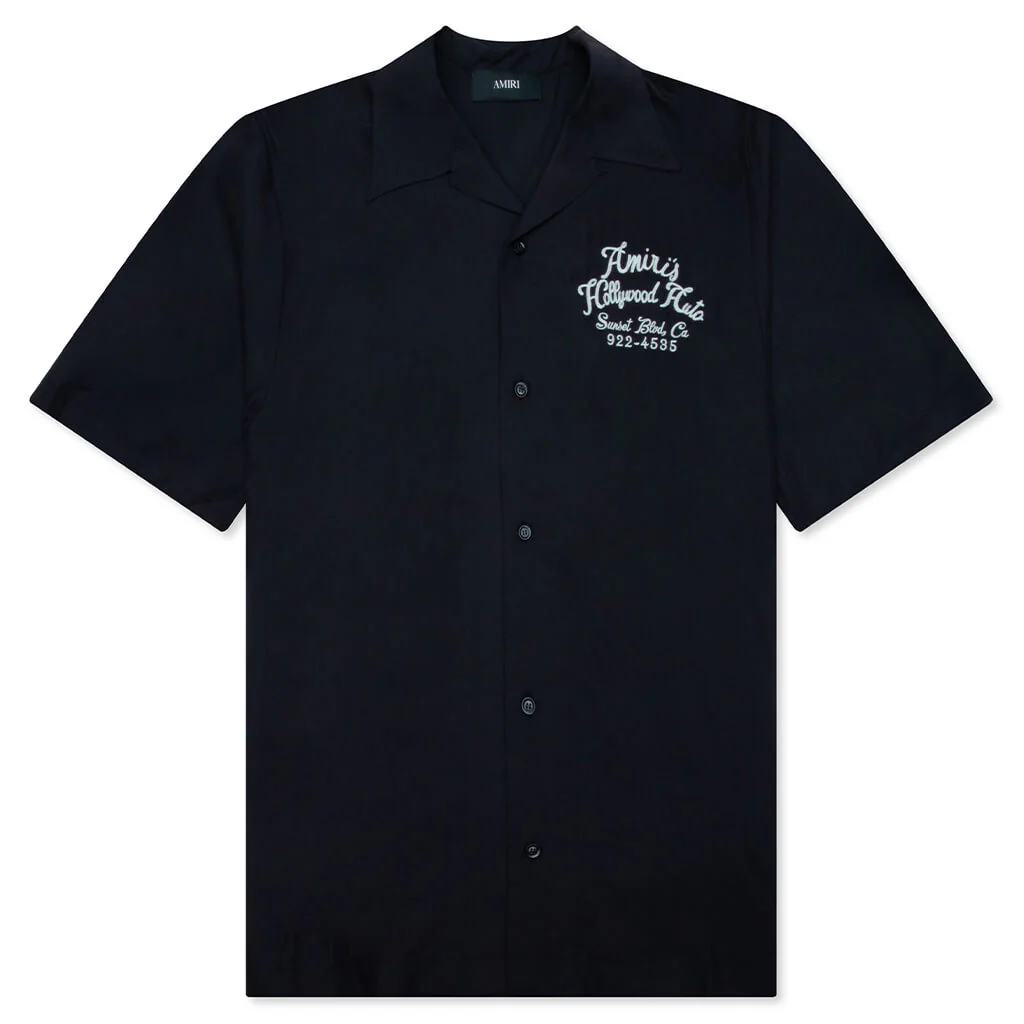 Hollywood Auto Bowling Shirt - Black
