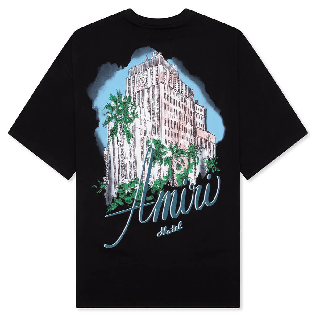 Amiri Hotel Oversized Tee - Black - Image 2