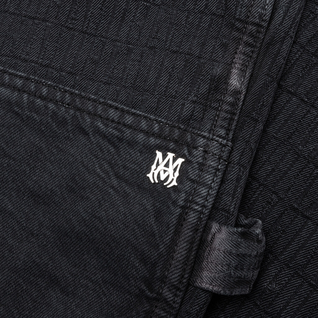Jacquard Carpenter Jean - Faded Black - Image 3