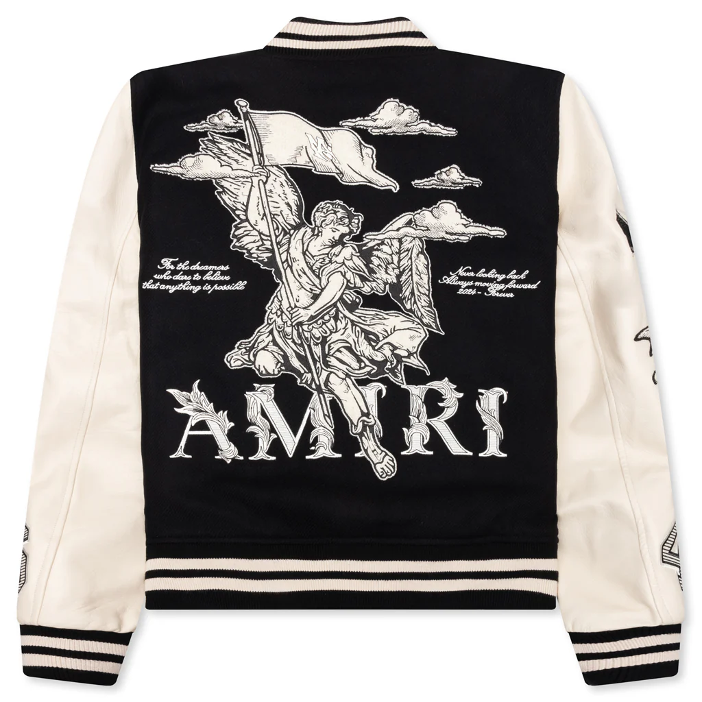 MA Angel Varsity Jacket - Black - Image 2