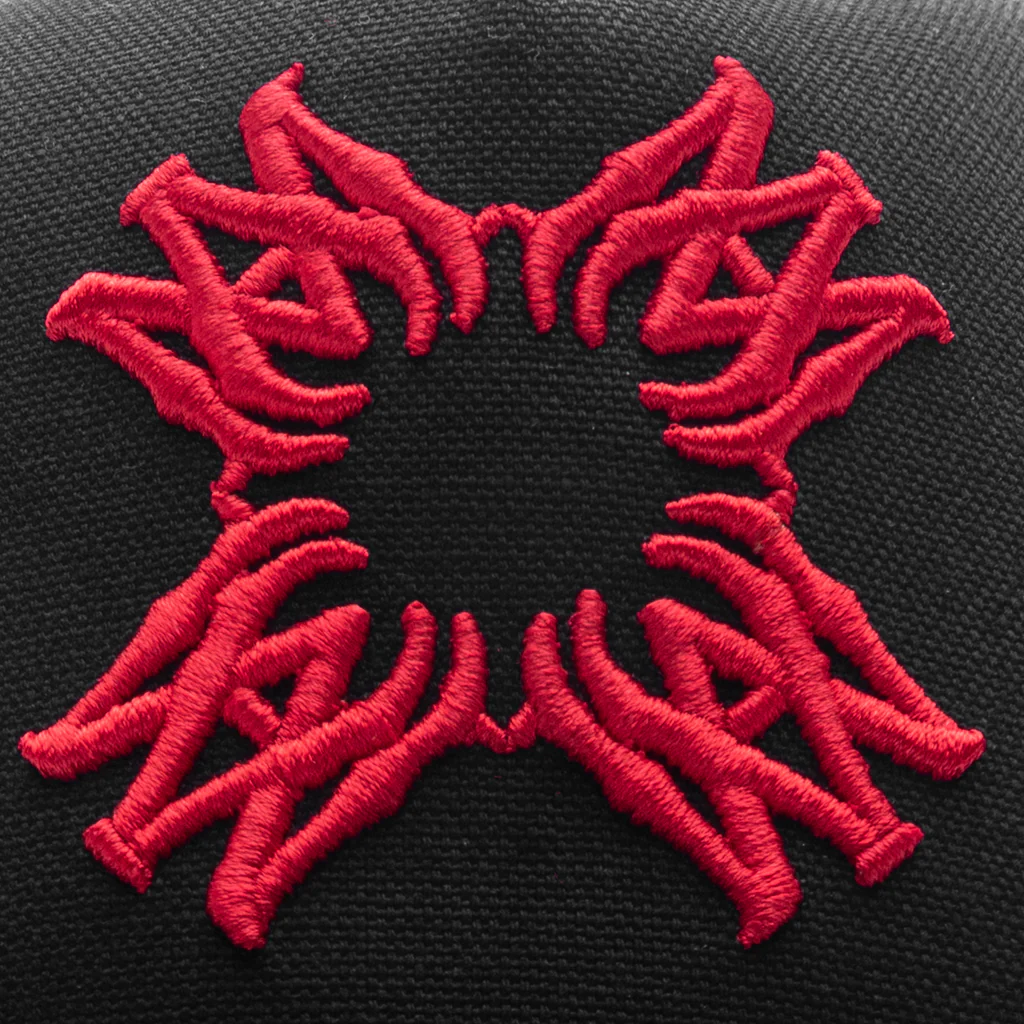 MA Quad Canvas Hat - Black/Red - Image 2