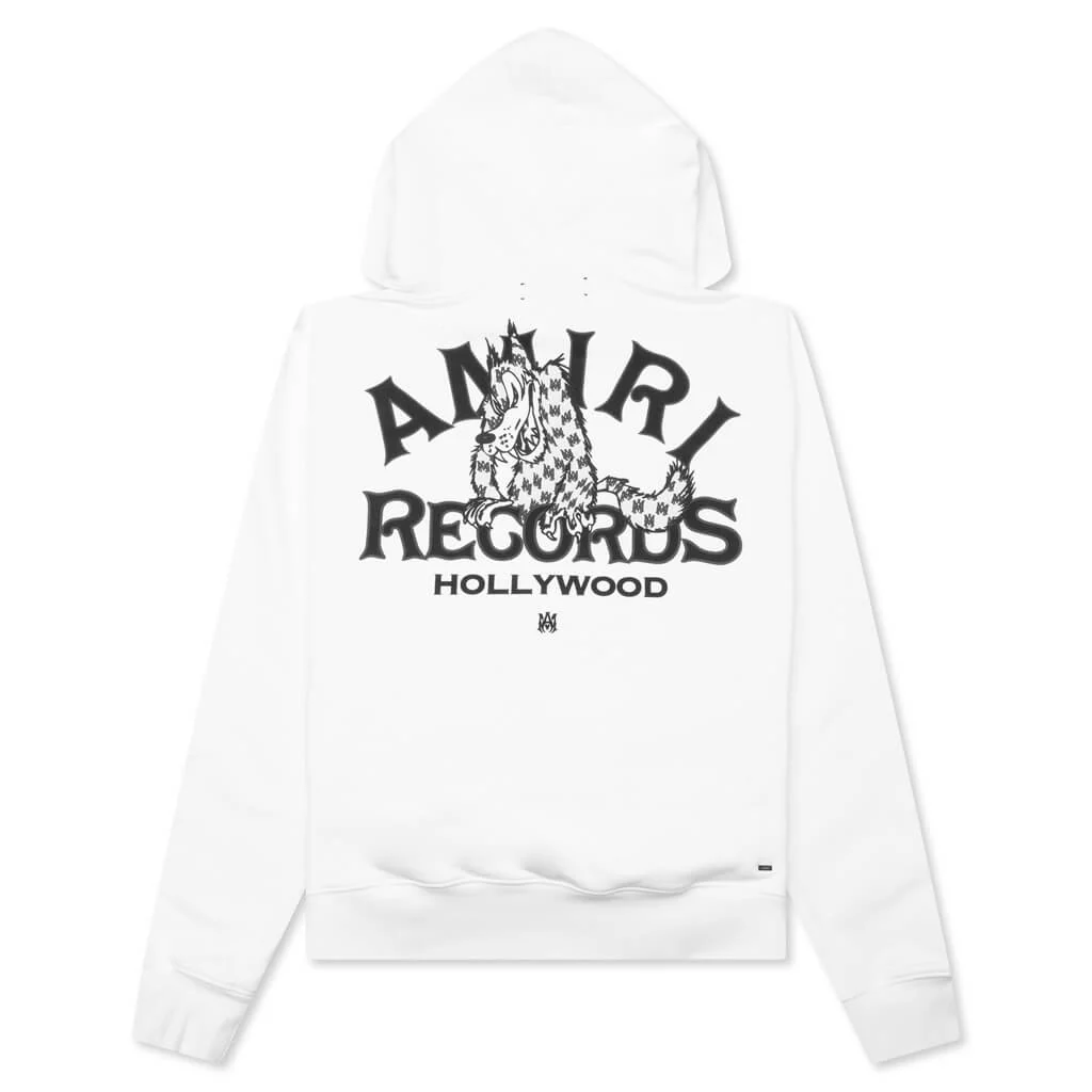 Records Wolf Hoodie - White - Image 2