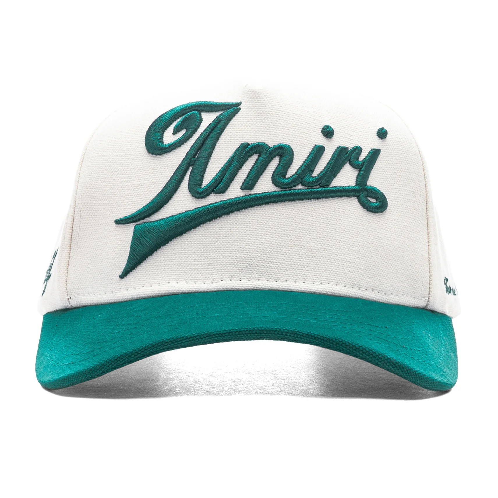 Two Tone Canvas Hat - Evergreen
