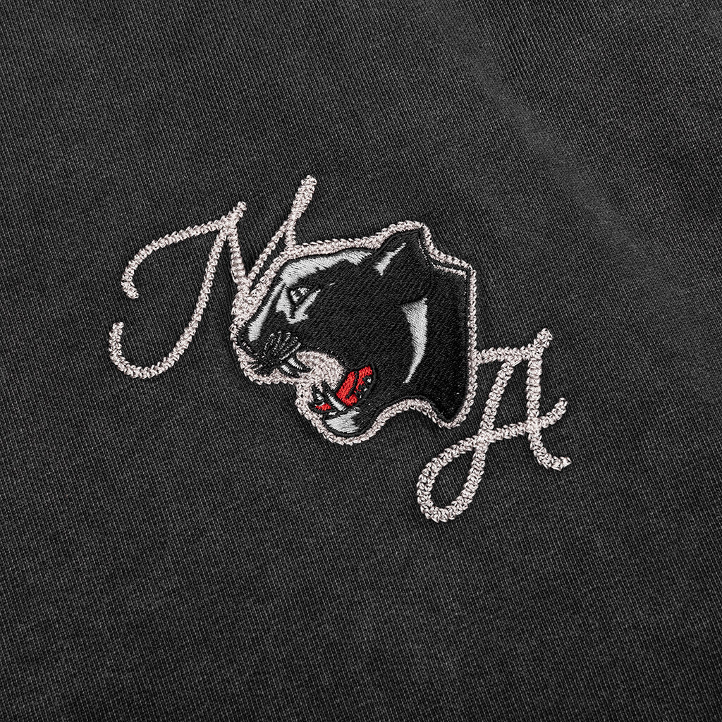 Vintage Panther Oversized Tee - Black - Image 4