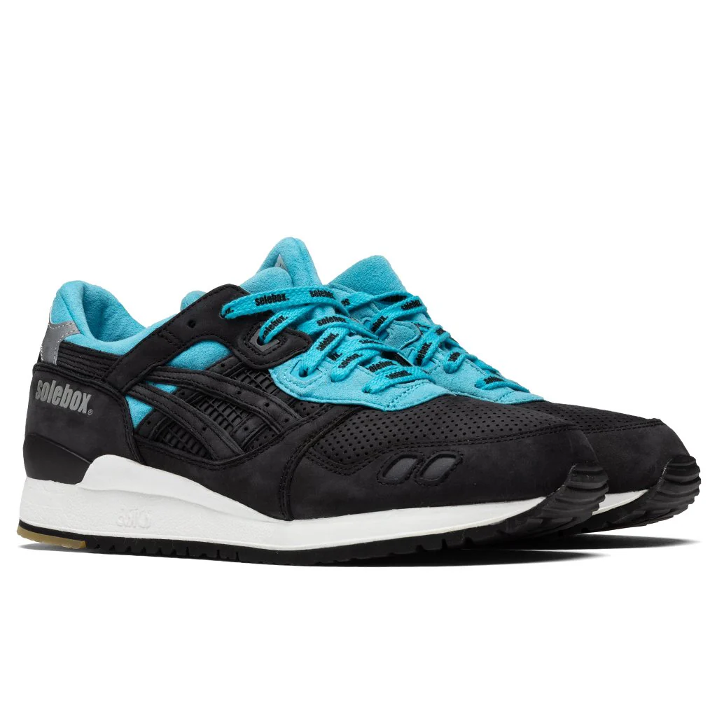 Asics x Solebox Gel-Lyte III 'Blue Carpenter Bee' - Black/Blue (DNML) - Image 2