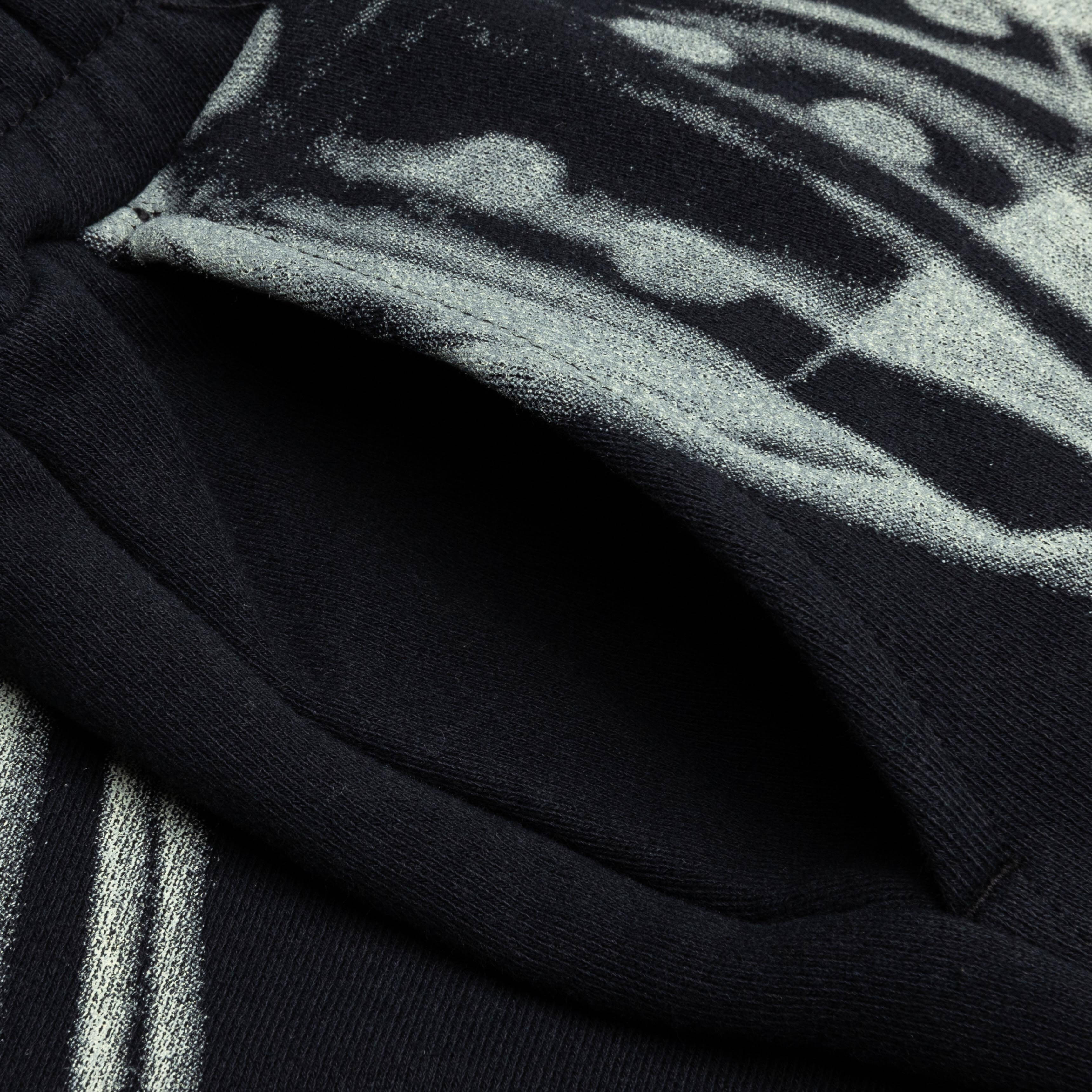 Dice Print Sweat Short - Black/Cream - Image 3