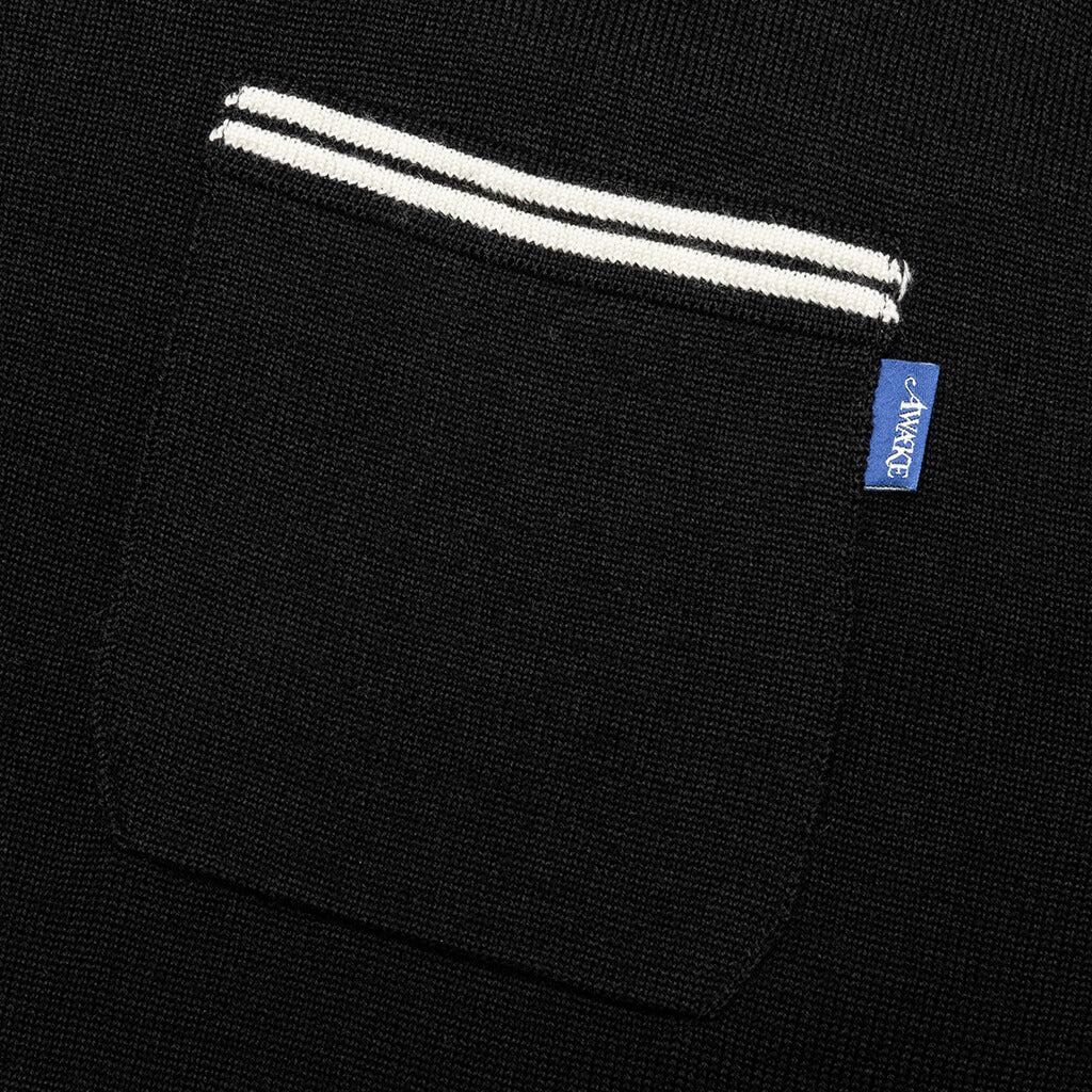 Fine Gauge Knit Cardigan - Black - Image 3