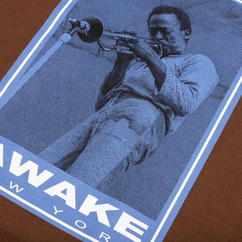 Miles Davis Printed S/S Tee - Brown - Image 4