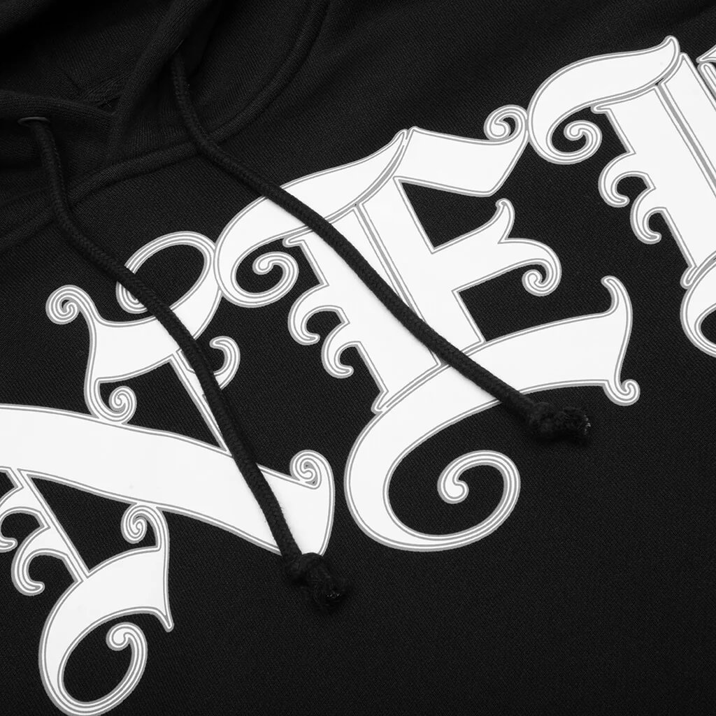 Old English Hoodie - Black - Image 3