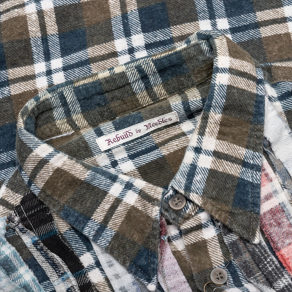 Flannel Shirt Ribbon Wide Shirt - Assorted - Image 4