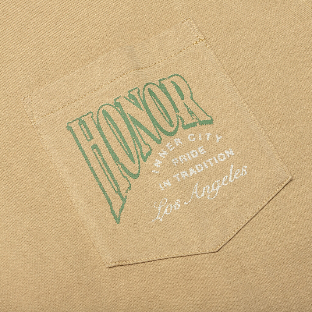 B-Summer HTG Cigar Label Short Sleeve Tee - Tan - Image 4