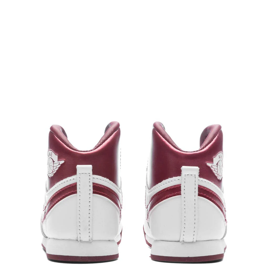 Air Jordan 1 High Retro '85 'Metallic Burgundy' (TD) - White/Team Red/White - Image 4