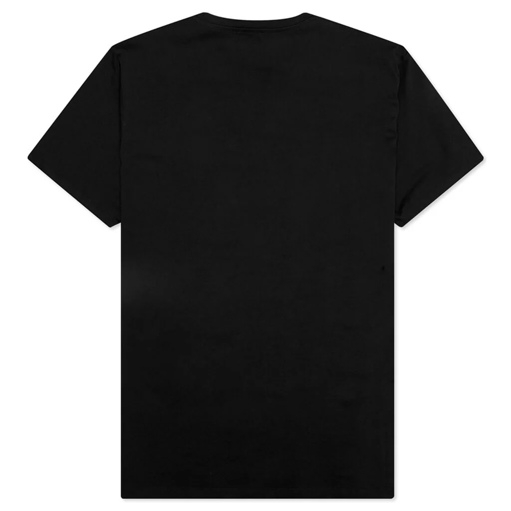 Flock & Foil T-Shirt - Black/Silver - Image 2