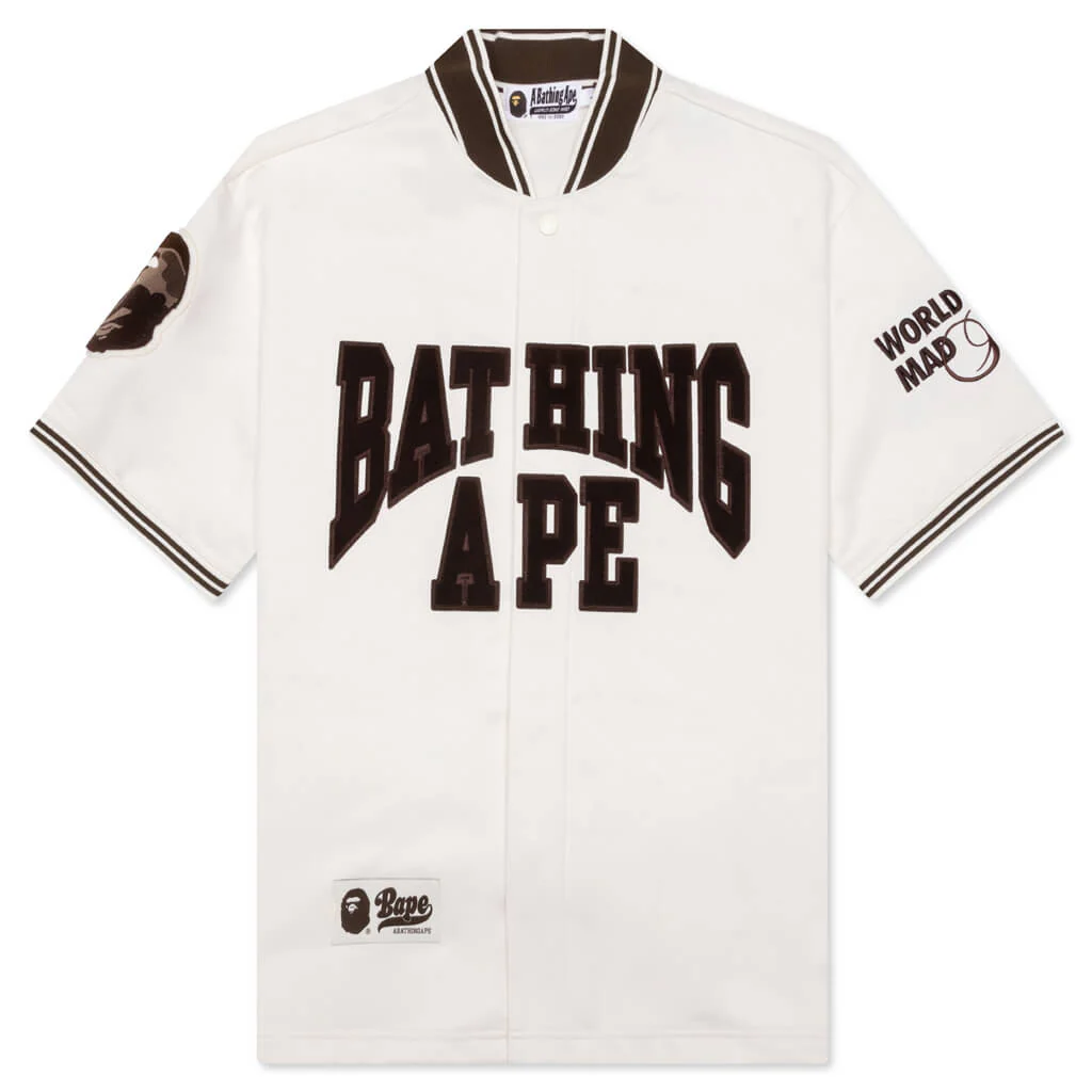 Baseball Jersey S/S Shirt - Ivory
