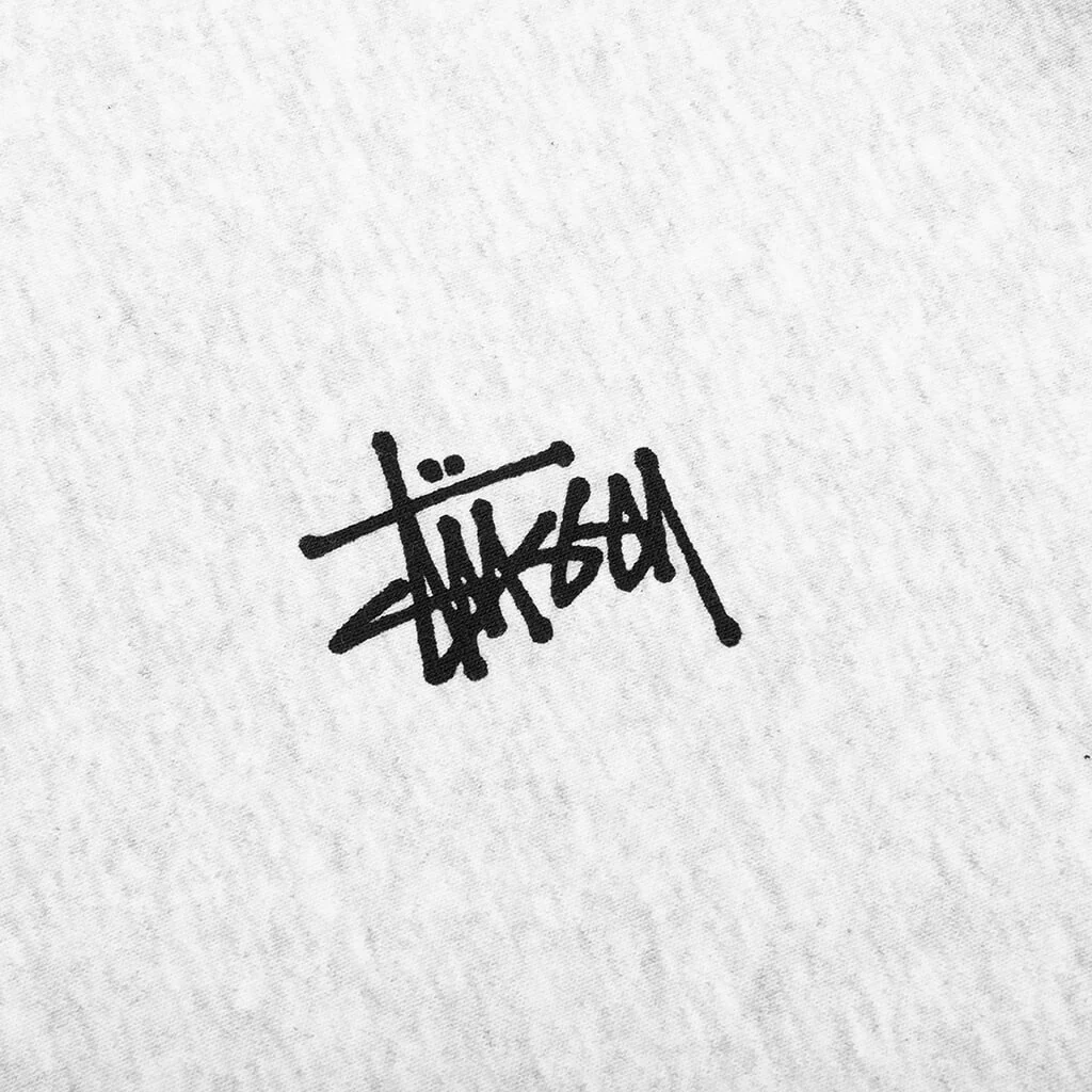 Basic Stussy Hoodie - Ash Heather - Image 5