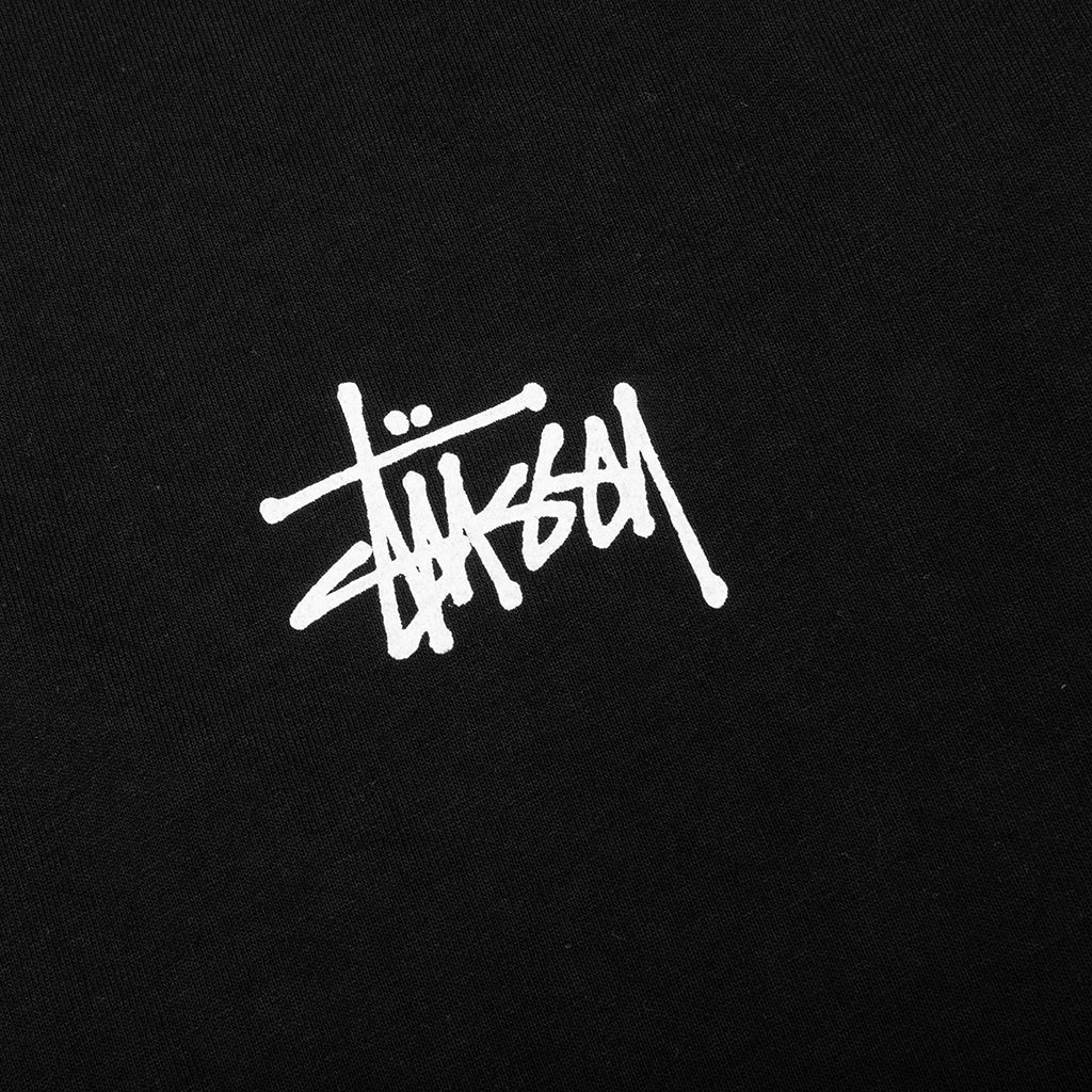 Basic Stussy Pig. Dyed L/S Tee- Black - Image 3