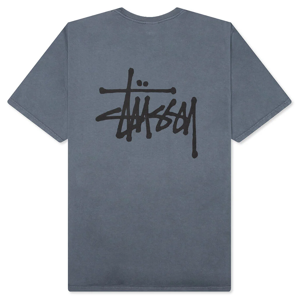 Basic Stussy Pig. Dyed Tee - Indigo - Image 2