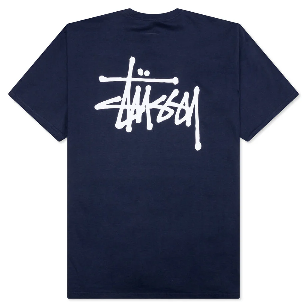 Basic Stussy Tee - Navy - Image 2